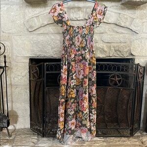 Floral High Low Dress